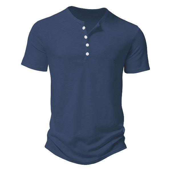 Men’s Casual Solid Colour Slim-Fit Short-Sleeve T-Shirt