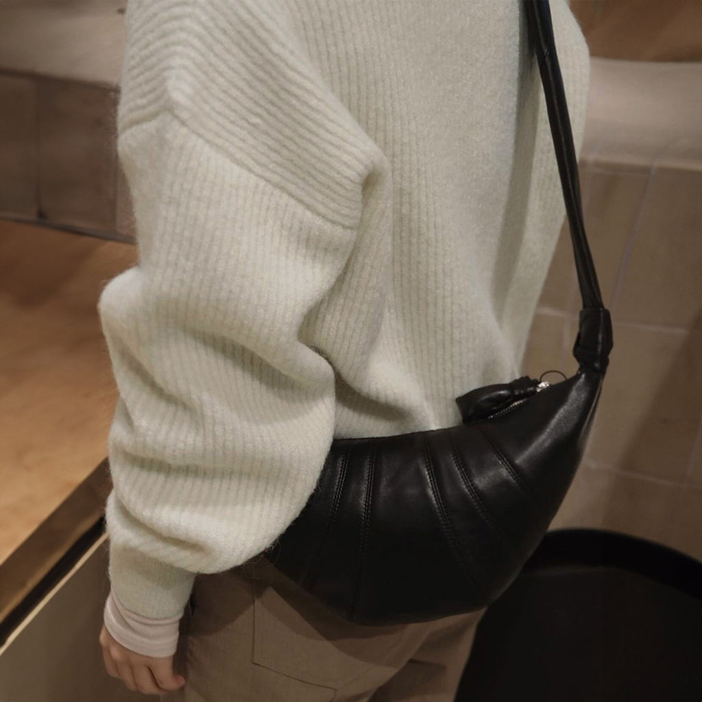 Solid-Color Vacation Base Sweater for Women