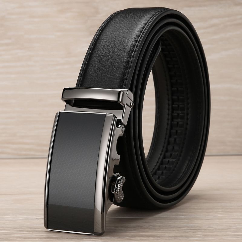 Men’s Classic Leather Belt – Business & Casual
