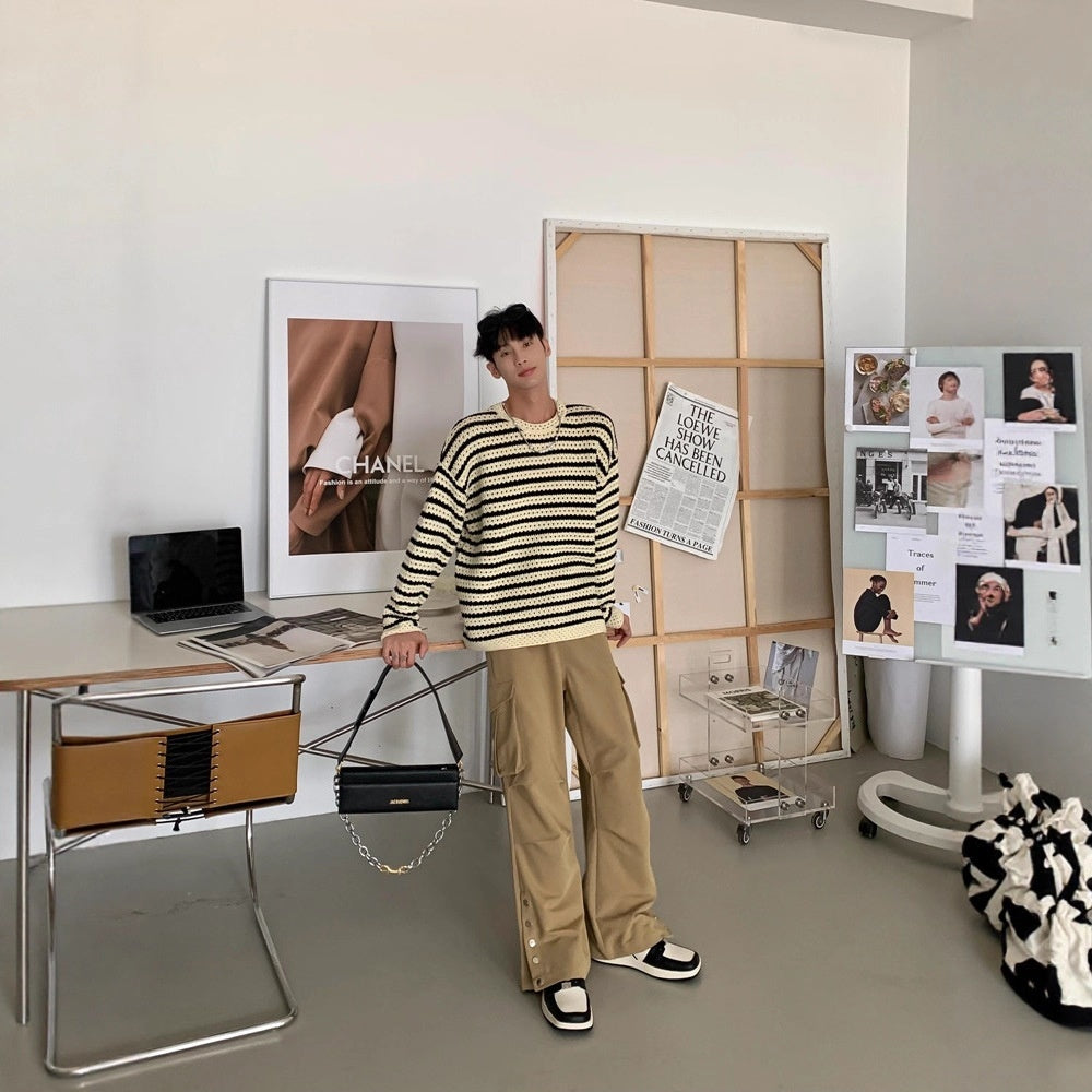 High-End Casual Long-Sleeve Sweater for Men