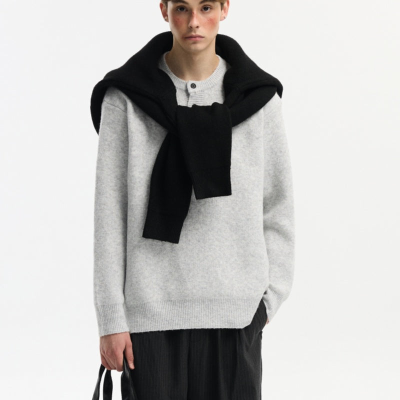 American Casual Pullover Sweater for Men