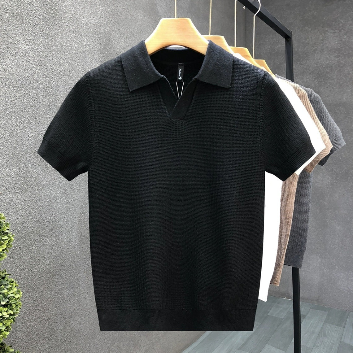 Lightweight Knit Summer Polo Shirt for Men