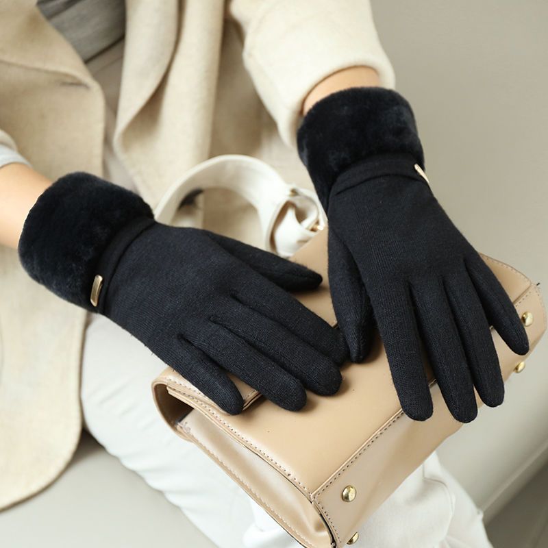 Women’s Cashmere Winter Gloves with Thermal Velvet Lining