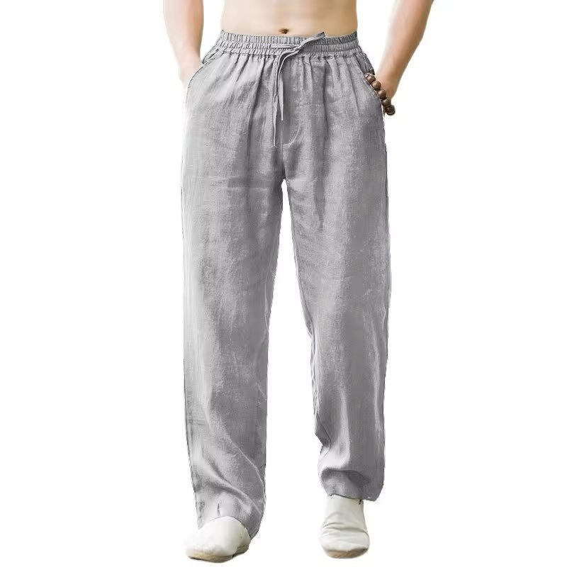 Casual Pants Men Loose Wide Leg Simple