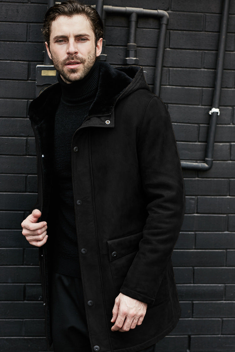 Casual Fleece Hooded Jacket For Men