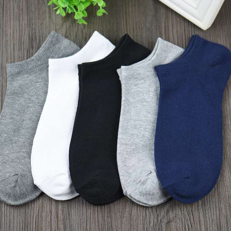 10-Pack Men’s Cotton No-Show Socks