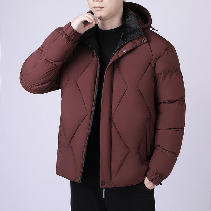 Men's Winter Cotton-Padded Thickened Warm Fashion Jacket