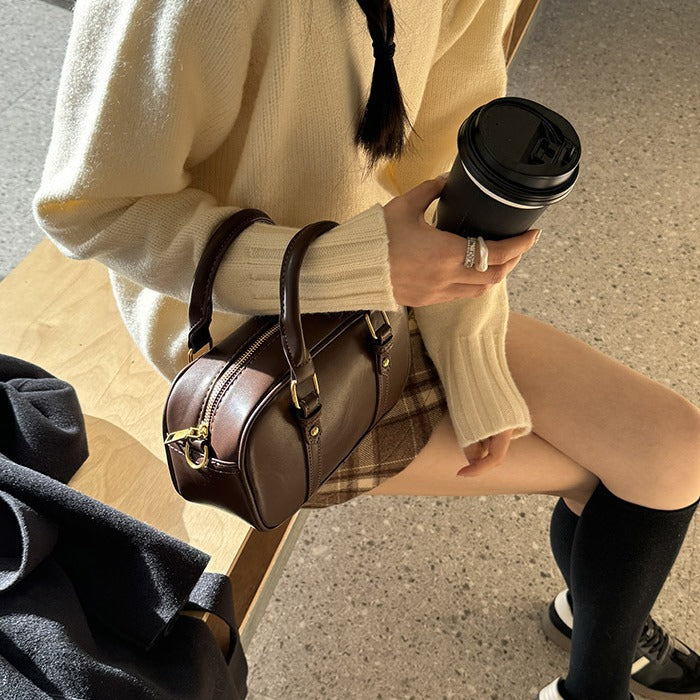 Retro Commuter Bowling Bag for Women