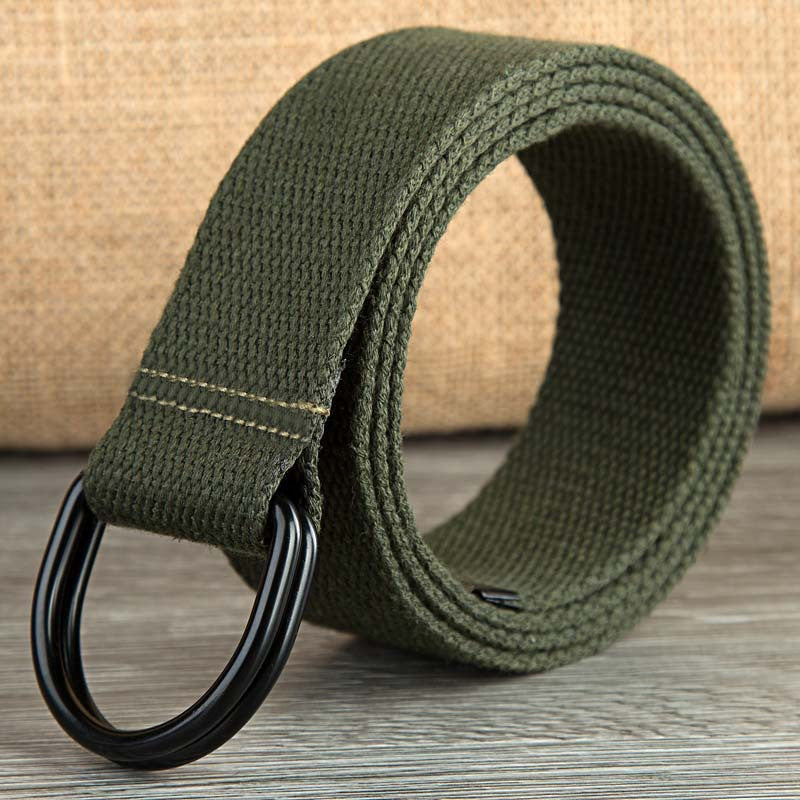 Double-Ring Fabric Belt – Unisex