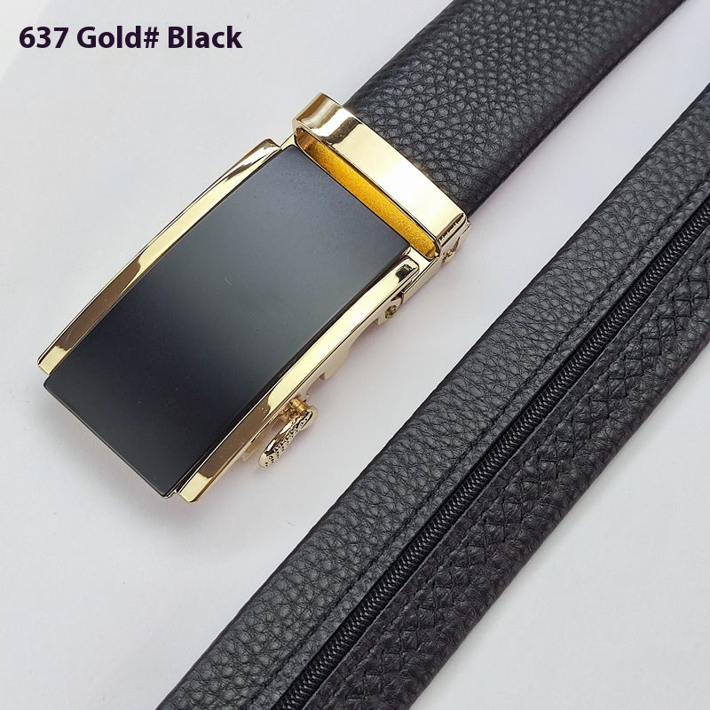 Men’s Full-Grain Leather Belt with Hidden Money Compartment