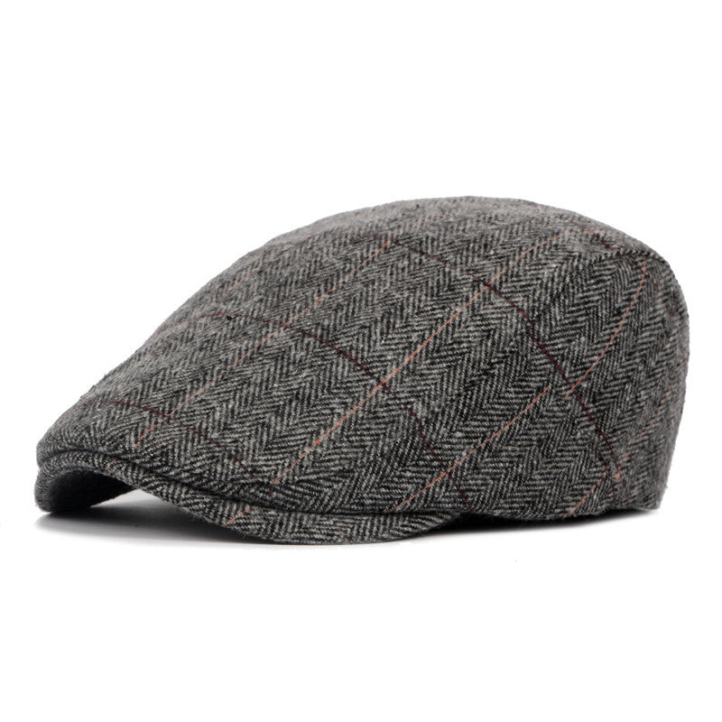 Men’s Classic Check Wool Beret