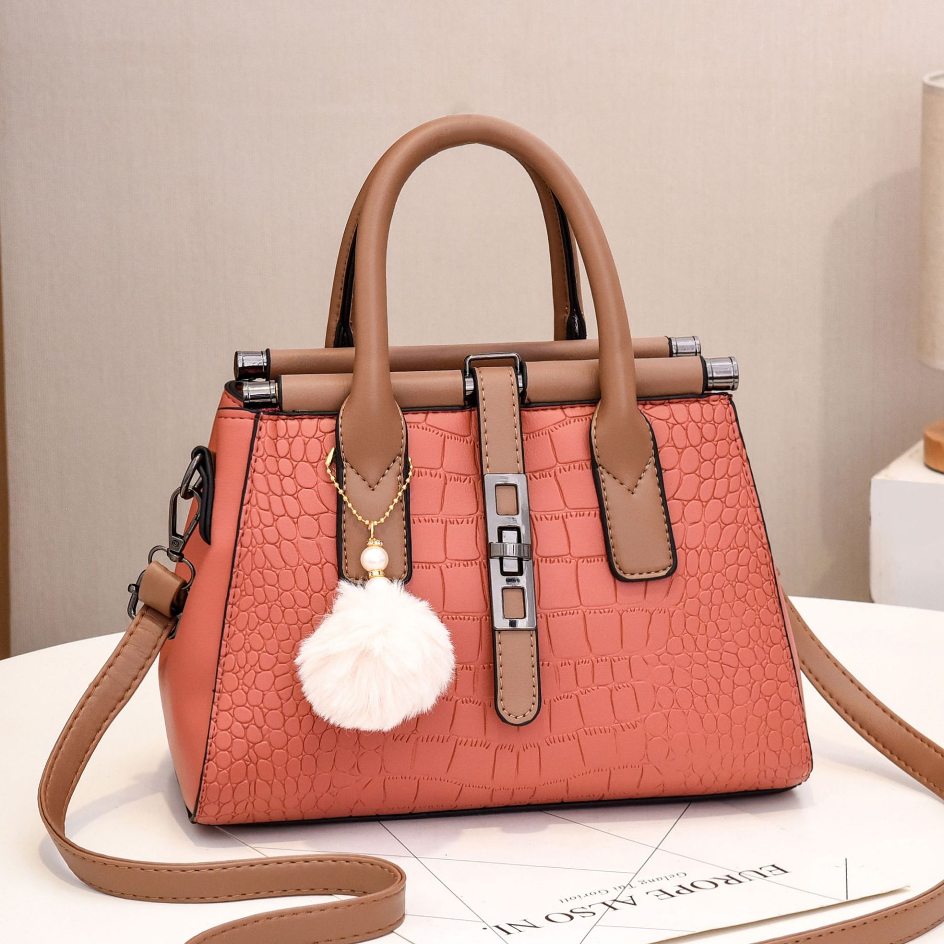 Elegant European-Style Shoulder Handbag for Women