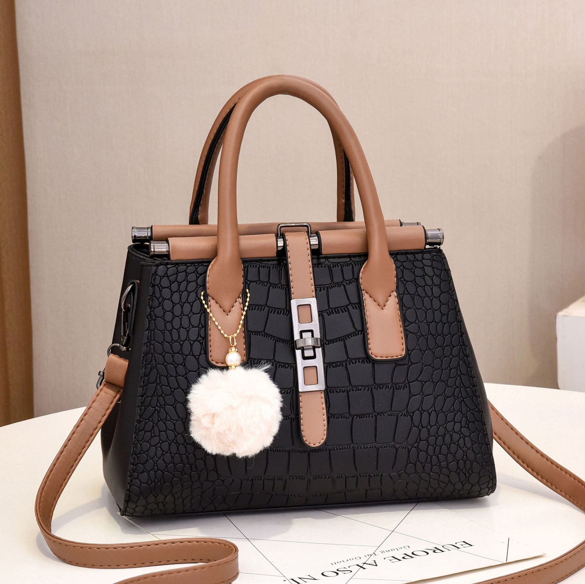 Elegant European-Style Shoulder Handbag for Women