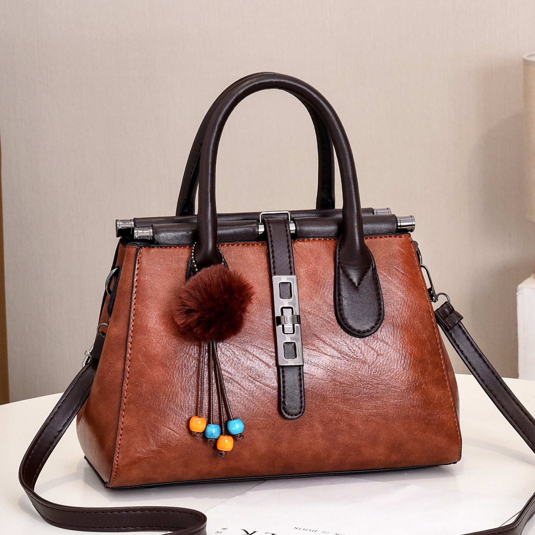 Elegant European-Style Shoulder Handbag for Women