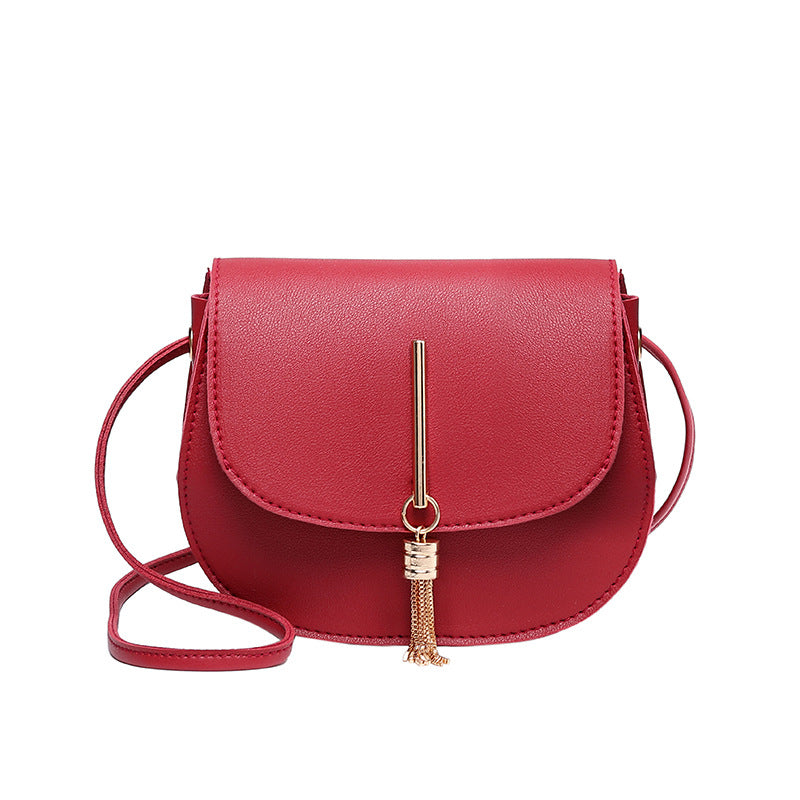 Round Tassel Shoulder Bag for Women