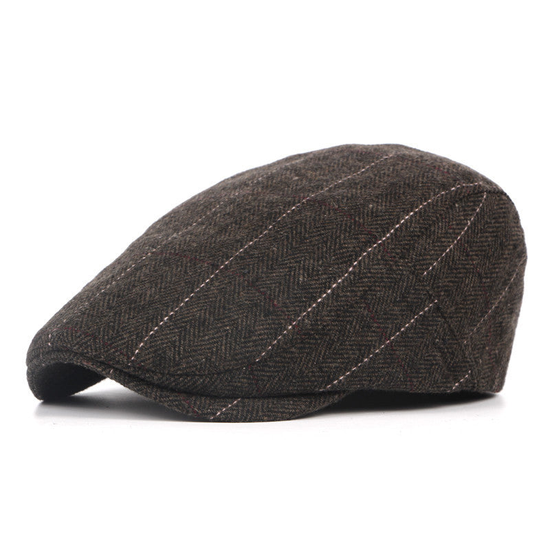 Men’s Classic Check Wool Beret
