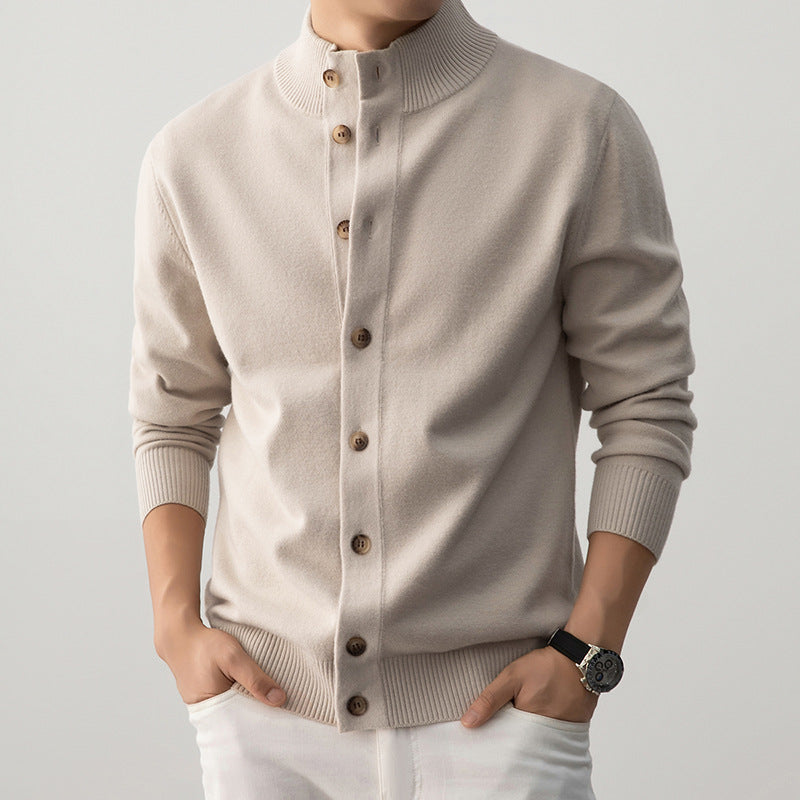 Thick Semi-Turtleneck Casual Sweater for Men