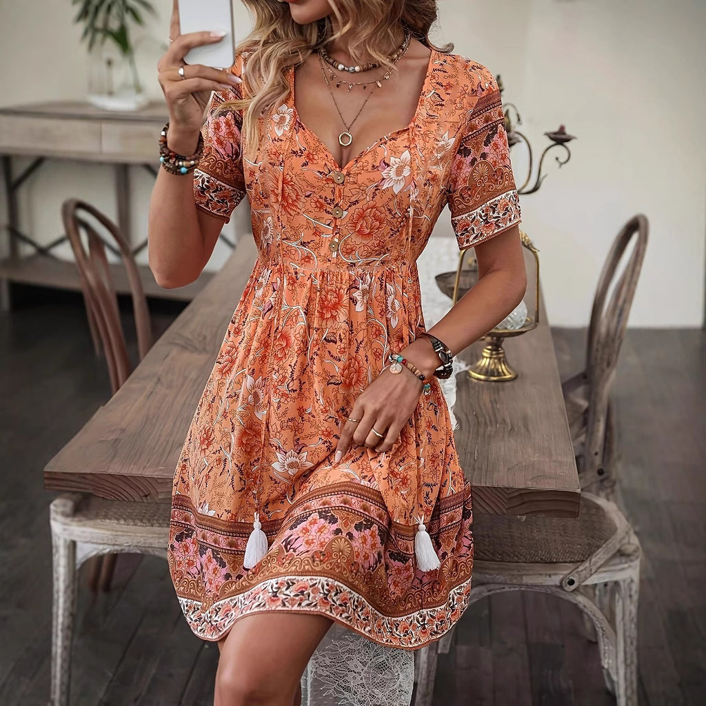 Casual Vacation Style Summer Dress For Women