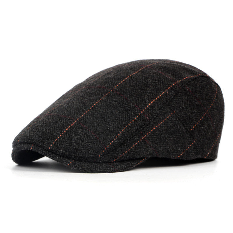 Men’s Classic Check Wool Beret