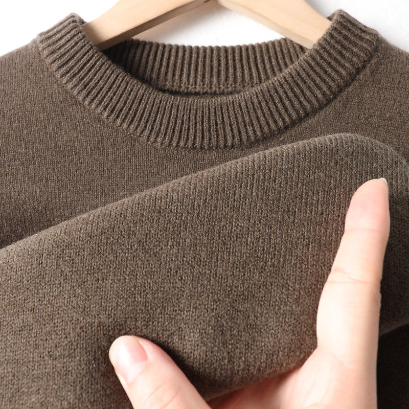 Half-Neck Chunky Knit Sweater for Men