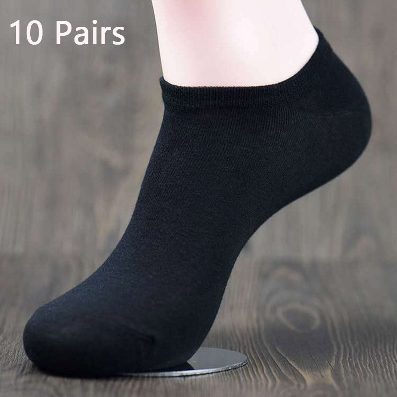 10-Pack Men’s Cotton No-Show Socks