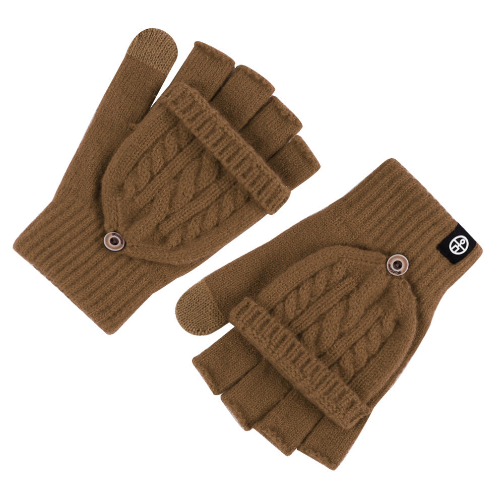 Flip-Up Dual-Use Thermal Gloves for Women