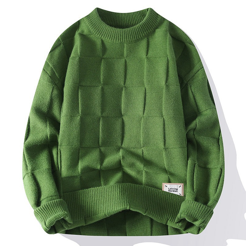 Casual Crew-Neck Sweater for Men