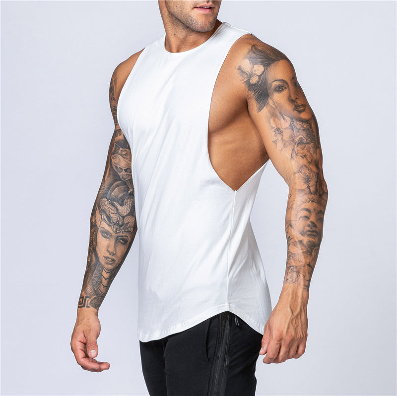 Summer Blank Cotton Loose Waistcoat For Men