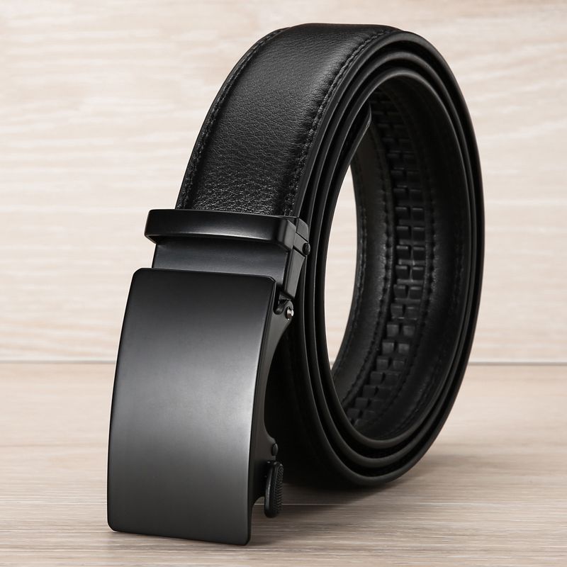 Men’s Classic Leather Belt – Business & Casual
