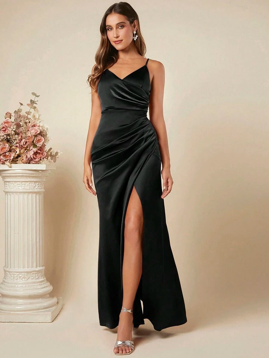 Spring/Summer Satin Slip Dress for Women