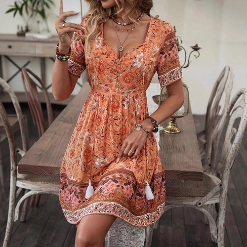 Casual Vacation Style Summer Dress For Women