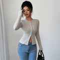 Elegant Style Sweater Base Shirt T-shirt Women's Clothing