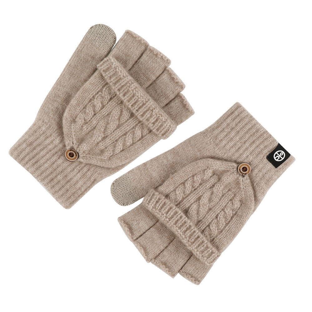 Flip-Up Dual-Use Thermal Gloves for Women