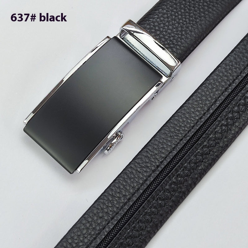 Men’s Full-Grain Leather Belt with Hidden Money Compartment