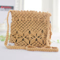 Knitted Tassel Woven Beach Bag for Women