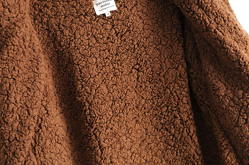 Double-Sided Terry Lazy Coat for Women