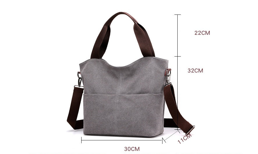 Canvas Shoulder Bag for Women