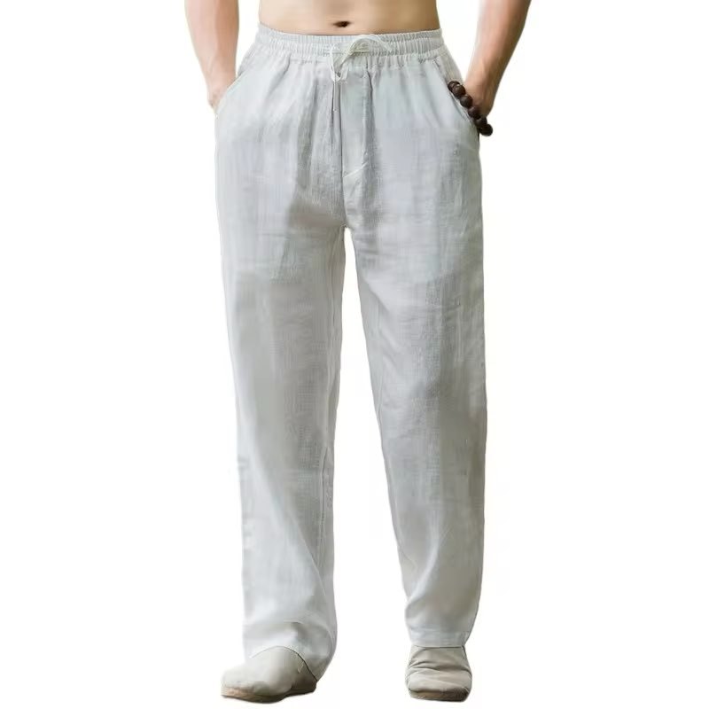 Casual Pants Men Loose Wide Leg Simple