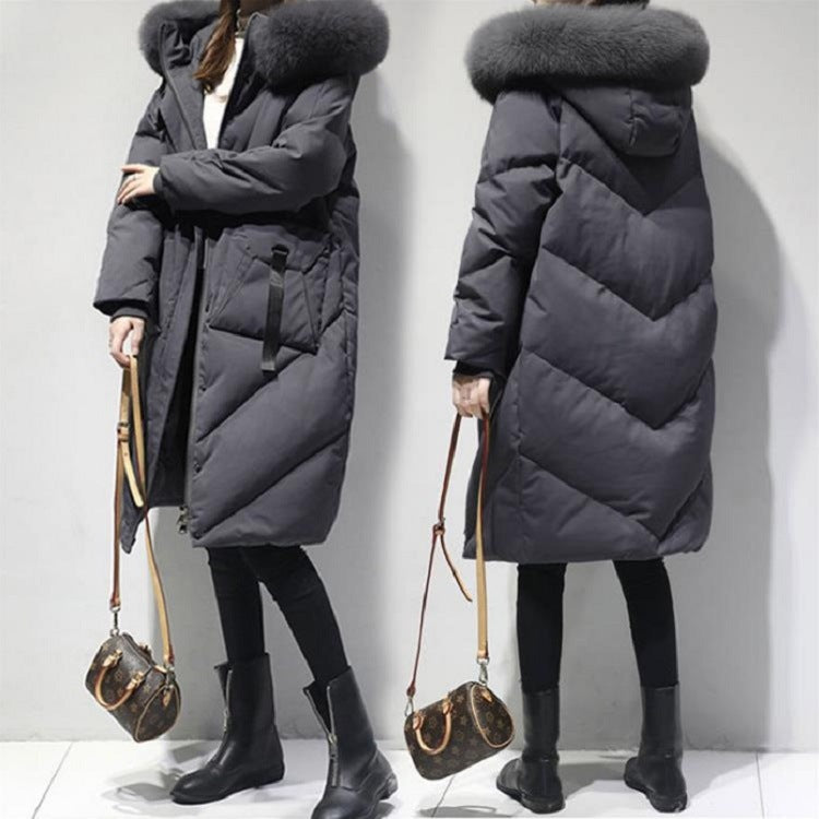Winter Cotton-Padded Coat for Curvy Women
