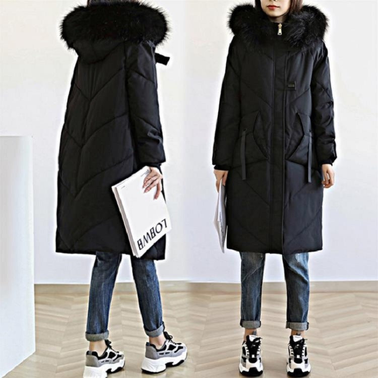 Winter Cotton-Padded Coat for Curvy Women