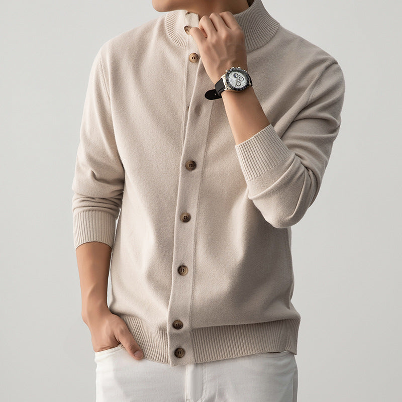 Thick Semi-Turtleneck Casual Sweater for Men