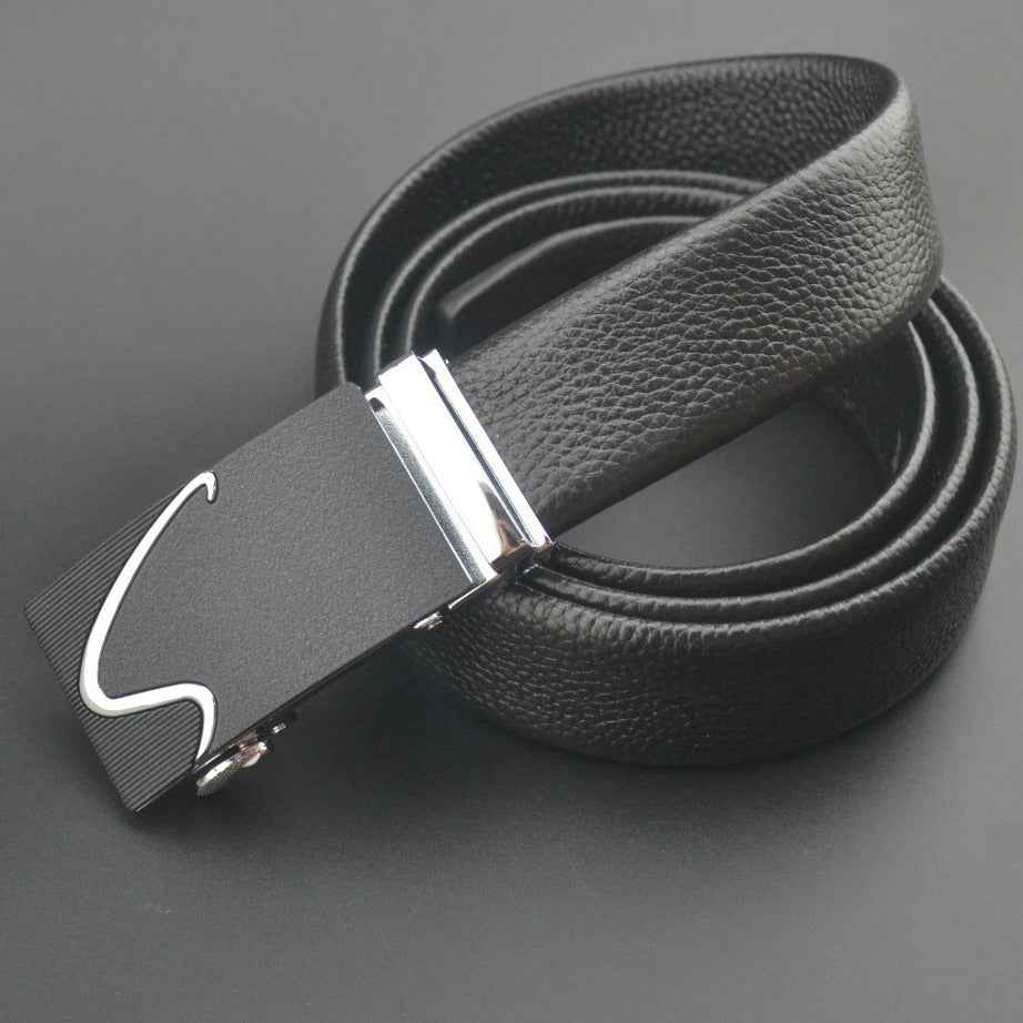Men’s Full-Grain Leather Belt with Hidden Money Compartment