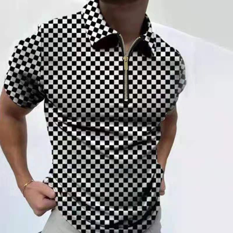Men’s Solid Short-Sleeve Polo Shirt