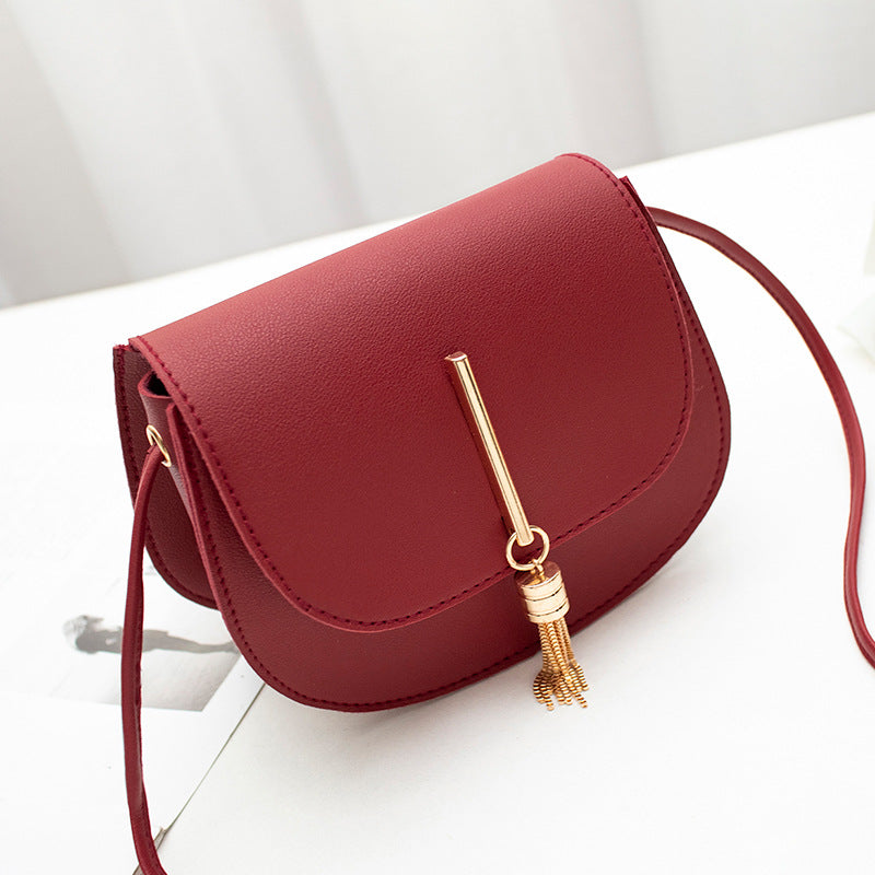 Round Tassel Shoulder Bag for Women