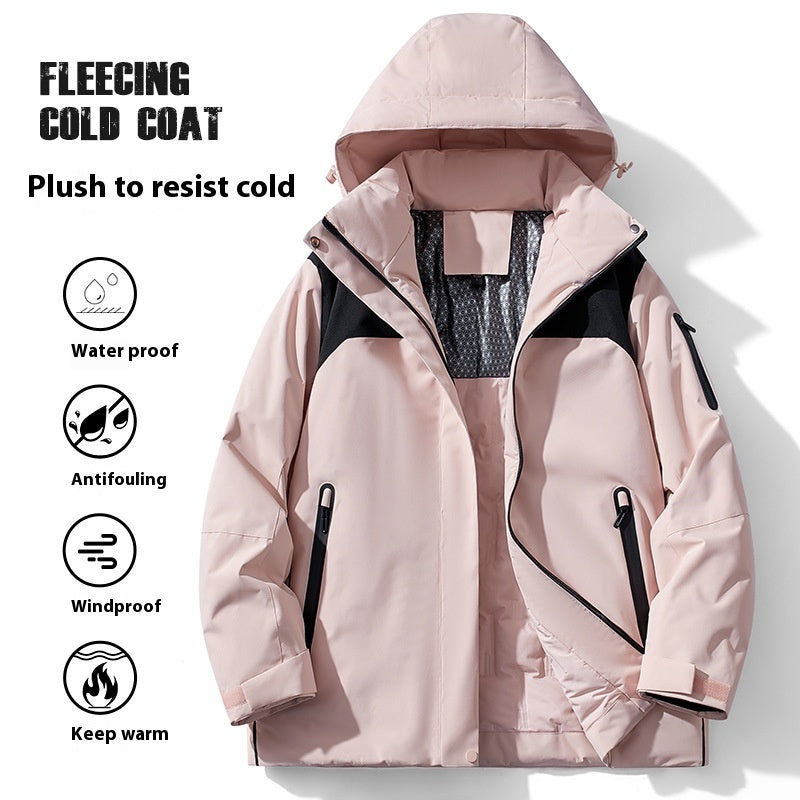 Winter Cotton-Padded Outdoor Shell Jacket