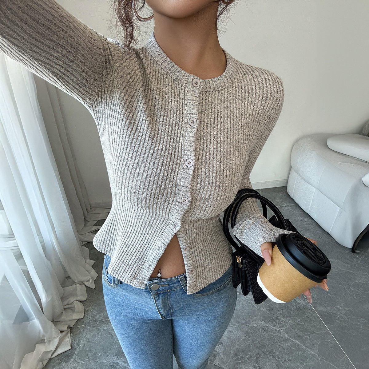 Elegant Style Sweater Base Shirt T-shirt Women's Clothing