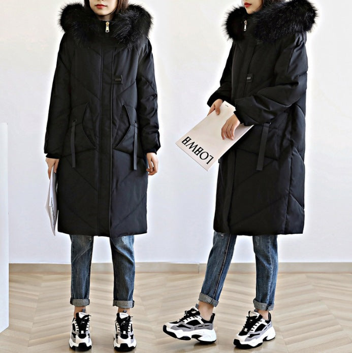Winter Cotton-Padded Coat for Curvy Women