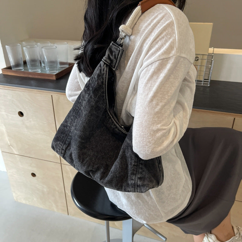 Korean Fashion Casual Denim Bag Women