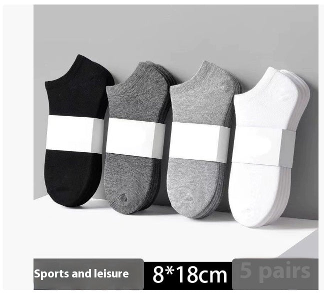 Men’s No-Show Socks in Classic Colours