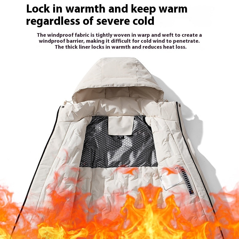 Winter Cotton-Padded Outdoor Shell Jacket